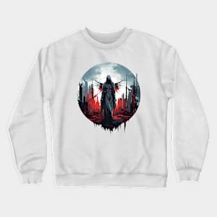 Angel Darkness Fantastic Otherworldly Creature Crewneck Sweatshirt